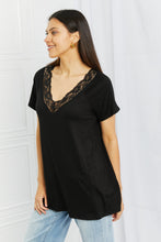 Load image into Gallery viewer, Celeste You Grow Girl Full Size Floral V-Neck Top in Black
