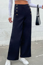 Load image into Gallery viewer, Double-Breasted Wide Leg Pants
