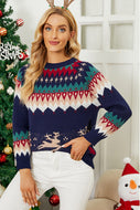 Christmas Tree Raglan Sleeve Sweater