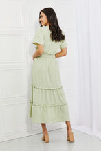 Load image into Gallery viewer, HEYSON Sweet Talk Kimono Sleeve Maxi Dress in Honeydew
