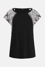 Load image into Gallery viewer, Pattern Block Baseball Style Top DIBS BASEBALL
