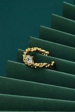 Load image into Gallery viewer, Inlaid Rhinestone Open Ring in Gold
