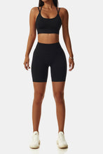 Load image into Gallery viewer, Crisscross Sports Bra and Biker Shorts Set
