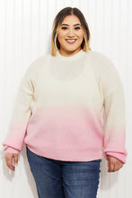 Load image into Gallery viewer, Sew In Love Cotton Candy Dreams Full Size Dip-Dye Ombre Sweater
