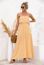 Load image into Gallery viewer, Strapless Leg Split Maxi Dress
