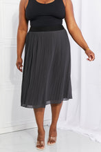 Load image into Gallery viewer, Zenana Full Size Romantic At Heart Pleated Chiffon Midi Skirt
