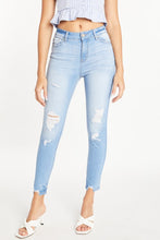 Load image into Gallery viewer, High waisted skinny with shredded abrasion
