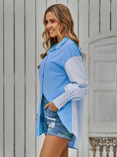 Load image into Gallery viewer, Contrast Lantern Sleeve Shirt
