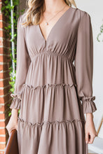 Load image into Gallery viewer, Frill Trill Flounce Sleeve High-Low Dress
