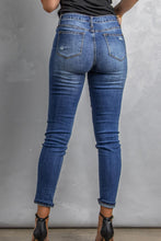 Load image into Gallery viewer, Patchwork Skinny Jeans with Pockets DIBS PATCHWORK
