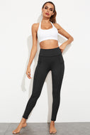 Exposed Seam Ruched Yoga Leggings