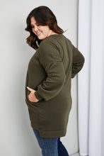 Load image into Gallery viewer, Zenana Full Size High-Low Drop Shoulder Sweatshirt
