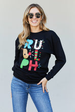 Load image into Gallery viewer, TEES2URDOOR Full Size Christmas Graphic Round Neck Sweatshirt
