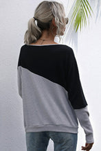 Load image into Gallery viewer, Two-Tone Off-Shoulder Rib-Knit Top
