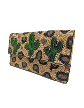 Load image into Gallery viewer, Cactus Animal Beaded Clutch Bag

