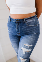 Load image into Gallery viewer, RISEN Chloe Shadow Hem Distressed Straight Leg Jeans
