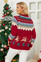 Load image into Gallery viewer, Christmas Tree Raglan Sleeve Sweater
