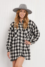 Load image into Gallery viewer, HYFVE Count On It Buffalo Plaid Shirt Dress
