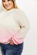 Load image into Gallery viewer, Sew In Love Cotton Candy Dreams Full Size Dip-Dye Ombre Sweater
