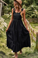 Load image into Gallery viewer, Smocked Square Neck Tiered Dress
