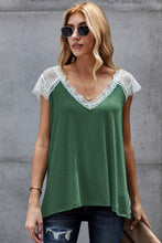Load image into Gallery viewer, Lace Sleeve Tee Shirt
