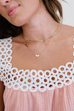 Load image into Gallery viewer, More to Give Heart Pendant Double-Layered Necklace
