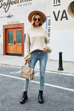 Load image into Gallery viewer, Lantern Sleeve Dropped Shoulder Sweater
