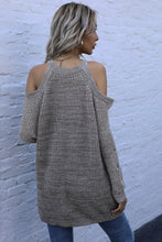 Load image into Gallery viewer, Cold Shoulder Long Sleeve Sweater
