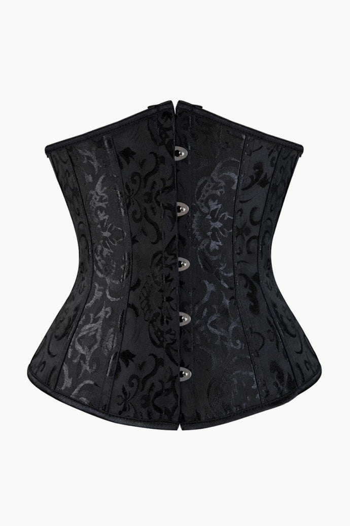 Full Size Jacquard Under-Bust Corset