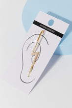 Load image into Gallery viewer, GNJ MANUFACTURING Rhinestone Lightning Cuff Earring
