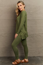 Load image into Gallery viewer, Zenana Lazy Days Full Size Long Sleeve and Leggings Set
