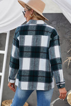 Load image into Gallery viewer, Plaid Button Down Shirt Jacket with Breast Pockets
