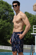 Load image into Gallery viewer, Full Size Printed Drawstring Swim Trunks
