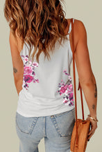 Load image into Gallery viewer, Floral Lace Trim Adjustable Strap Cami
