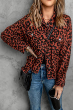 Load image into Gallery viewer, Leopard Print Raw Hem Jacket DIBS 0002

