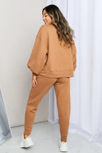 Load image into Gallery viewer, Zenana Dropped Shoulder Sweatshirt and Drawstring Waist Joggers Set

