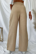 Load image into Gallery viewer, Pleated Wide Leg Pants with Pockets
