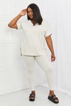 Load image into Gallery viewer, Zenana Self Love Full Size Brushed DTY Microfiber Lounge Set in Bone
