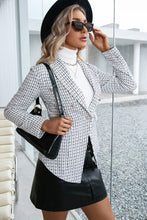 Load image into Gallery viewer, White Plaid Please Blazer DIBS PLAID
