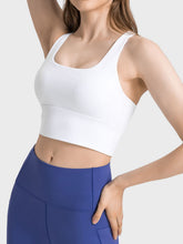 Load image into Gallery viewer, Scoop Neck Crisscross Straps Sports Bra
