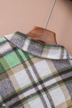 Load image into Gallery viewer, Plaid High-Low Shirt Jacket
