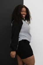 Load image into Gallery viewer, Doe &amp; Rae Small Town Full Size Run Waffle Knit Baseball Tee
