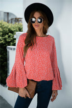 Load image into Gallery viewer, Ditsy Sleeve Long Bell Sleeve Blouse

