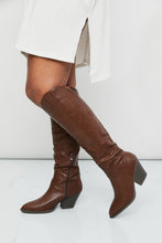 Load image into Gallery viewer, Forever Link Faux Leather Embroidered Cowboy Boots
