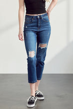 Load image into Gallery viewer, Muselooks High-Rise Distressed Cropped Jeans
