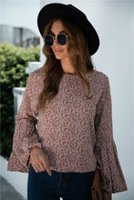 Load image into Gallery viewer, Ditsy Sleeve Long Bell Sleeve Blouse

