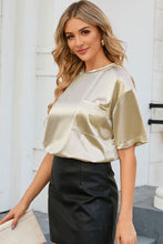 Load image into Gallery viewer, Round Neck Dropped Shoulder Top
