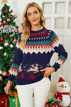 Load image into Gallery viewer, Christmas Tree Raglan Sleeve Sweater
