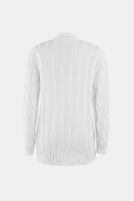 Load image into Gallery viewer, Cable-Knit Button Down V-Neck Cardigan
