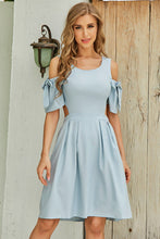 Load image into Gallery viewer, Cutout Tied Cold-Shoulder Dress
